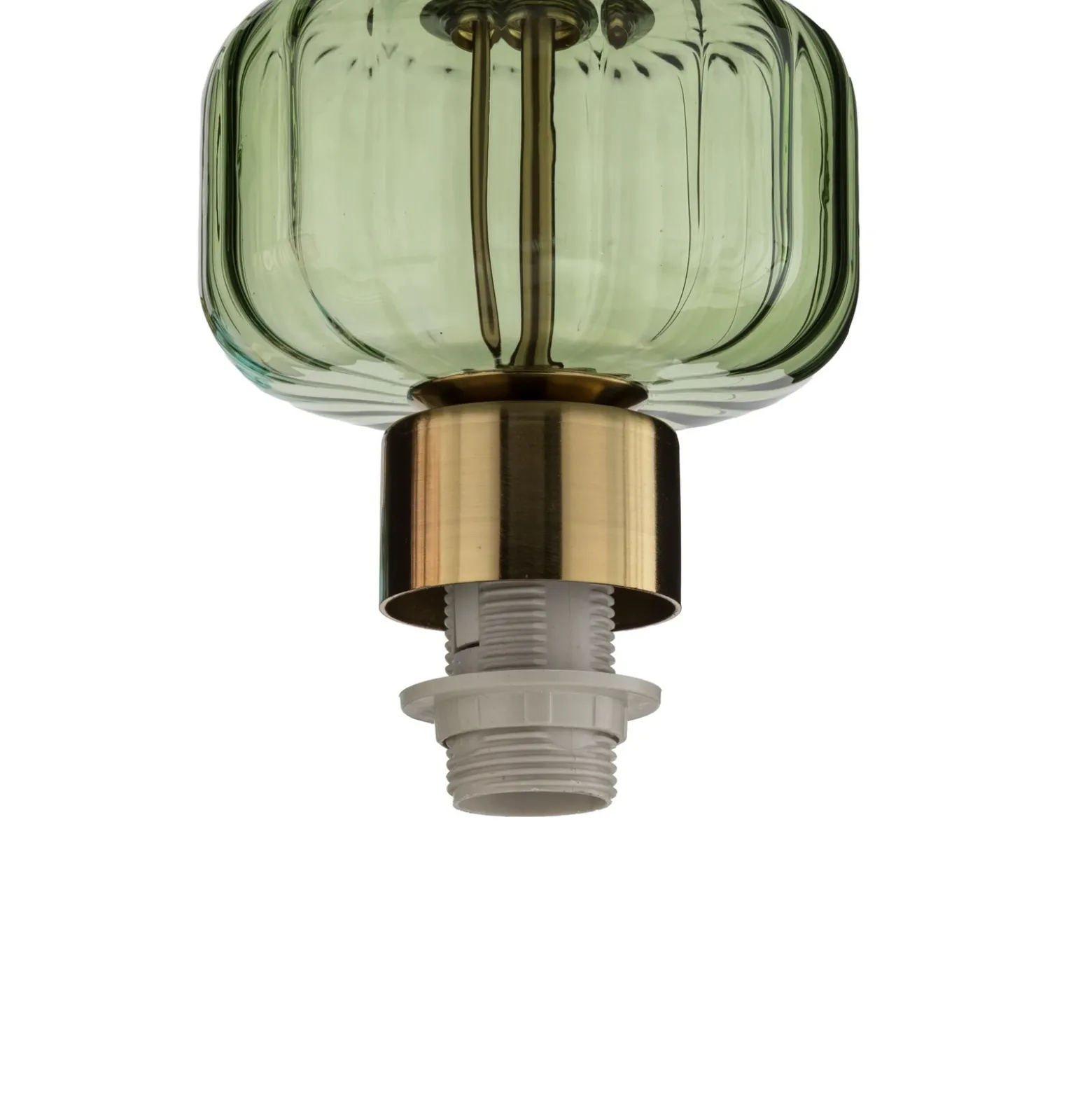 Lámpara colgante Molly, ámbar/dorado, 1 luz, cristal, Ø 12 cm