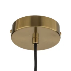 Lámpara colgante Molly, ámbar/dorado, 1 luz, cristal, Ø 12 cm