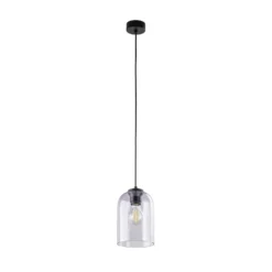 Lámpara colgante Molly, púrpura, Ø 14 cm, metal/vidrio