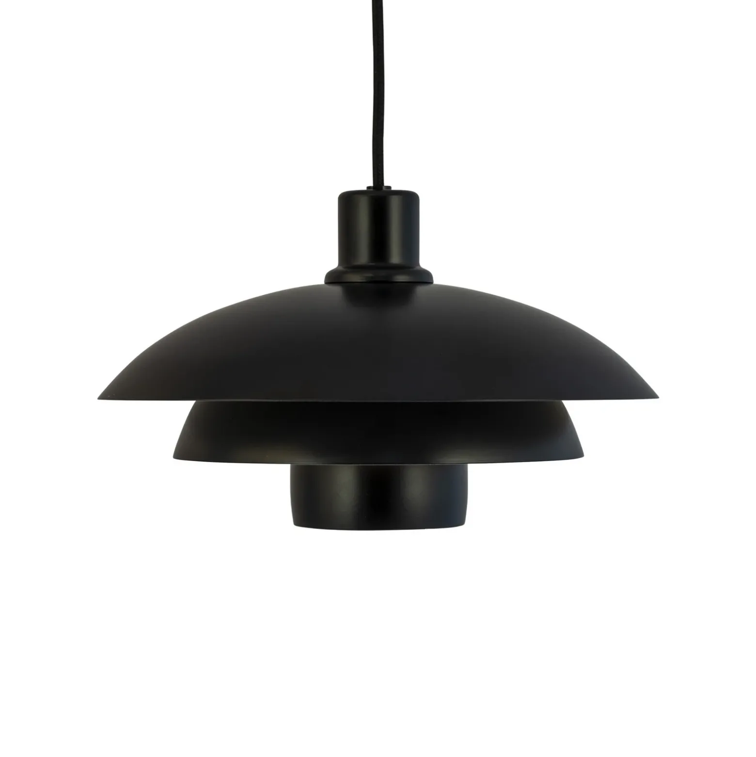 Lámpara colgante Morph de Dyberg Larsen, negra, Ø 30 cm, metal