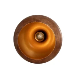 Lámpara colgante Muba, latón antiguo, longitud 120 cm, metal