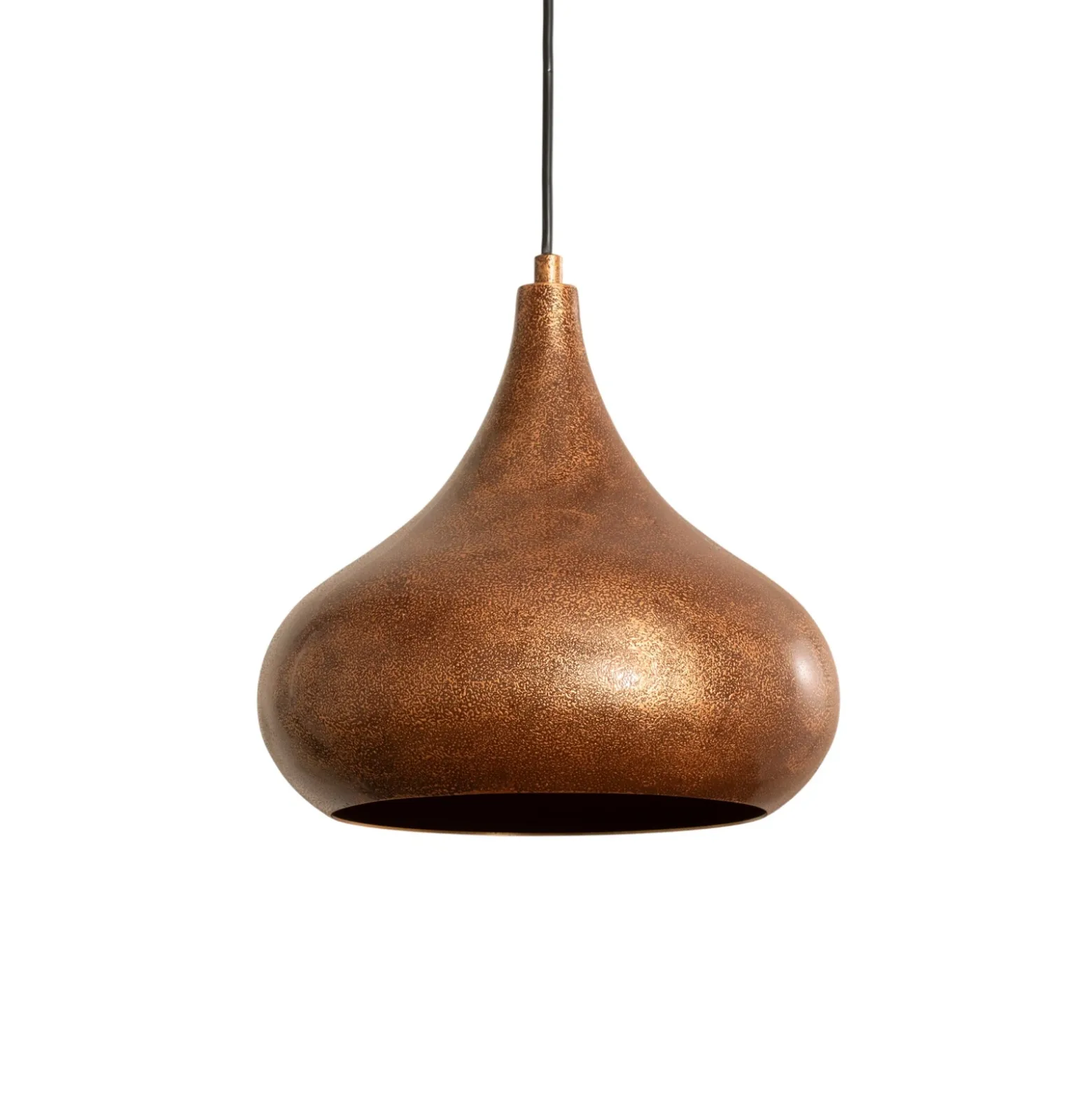 Lámpara colgante Muba, latón antiguo, longitud 120 cm, metal