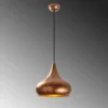 Lámpara colgante Muba 11550, latón bruñido, metal, Ø 26 cm