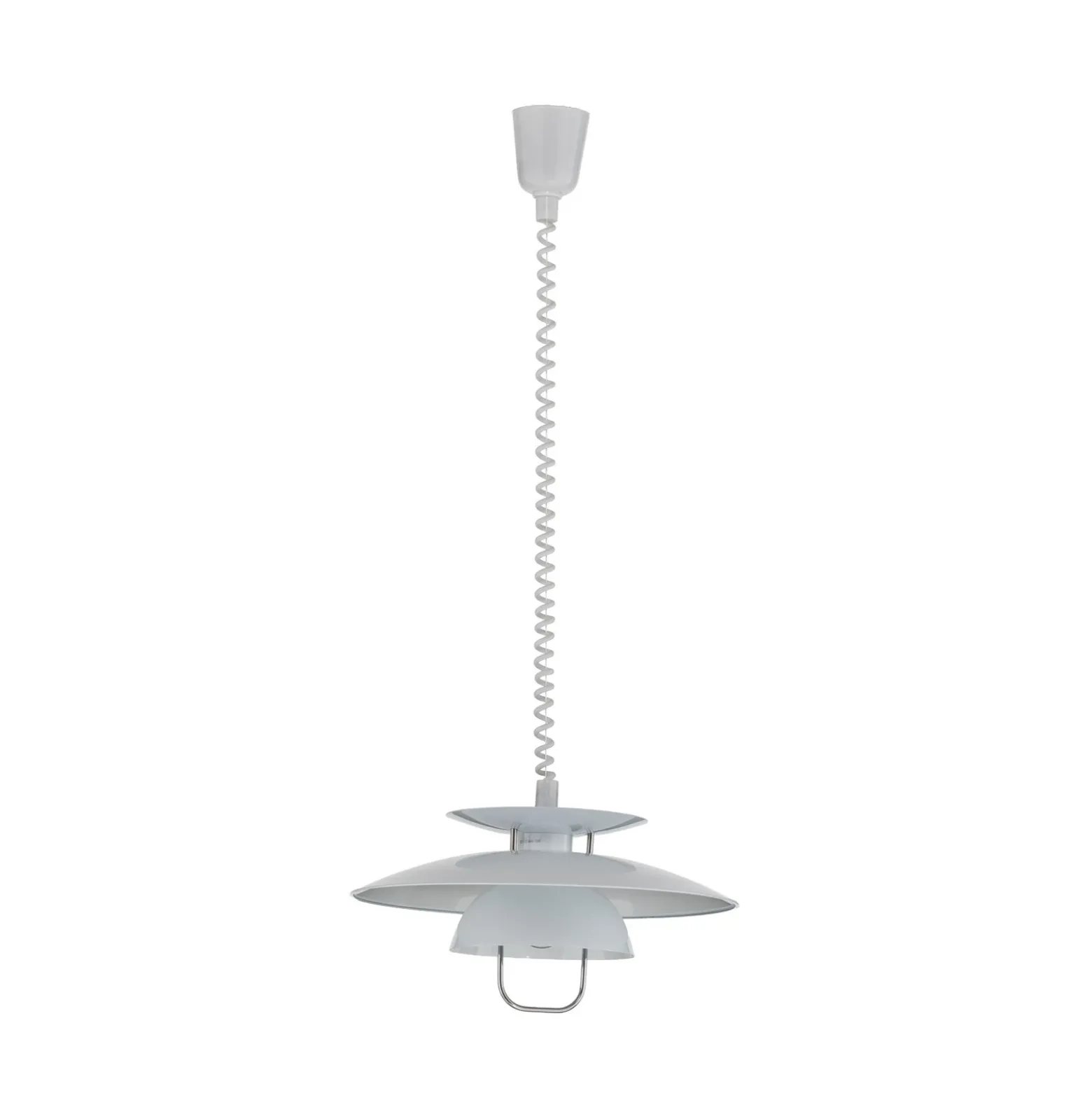 Lámpara colgante Nadija de Lindby, blanca, 43 cm, regulable en altura, E27