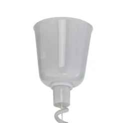 Lámpara colgante Nadija de Lindby, blanca, 43 cm, regulable en altura, E27