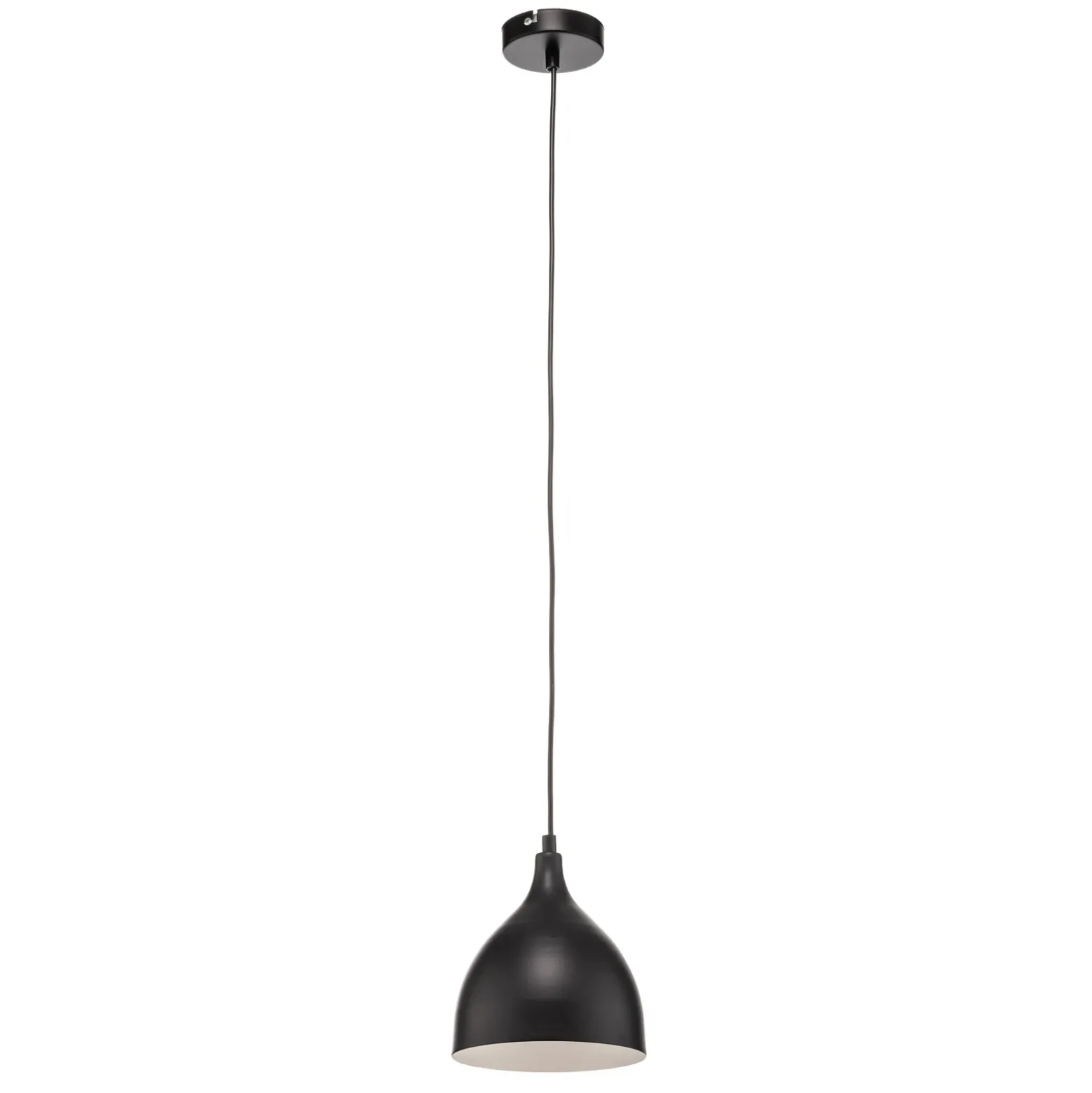 Lámpara colgante Nanu de metal negro 1 luz