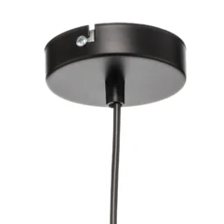 Lámpara colgante Nanu de metal negro 1 luz