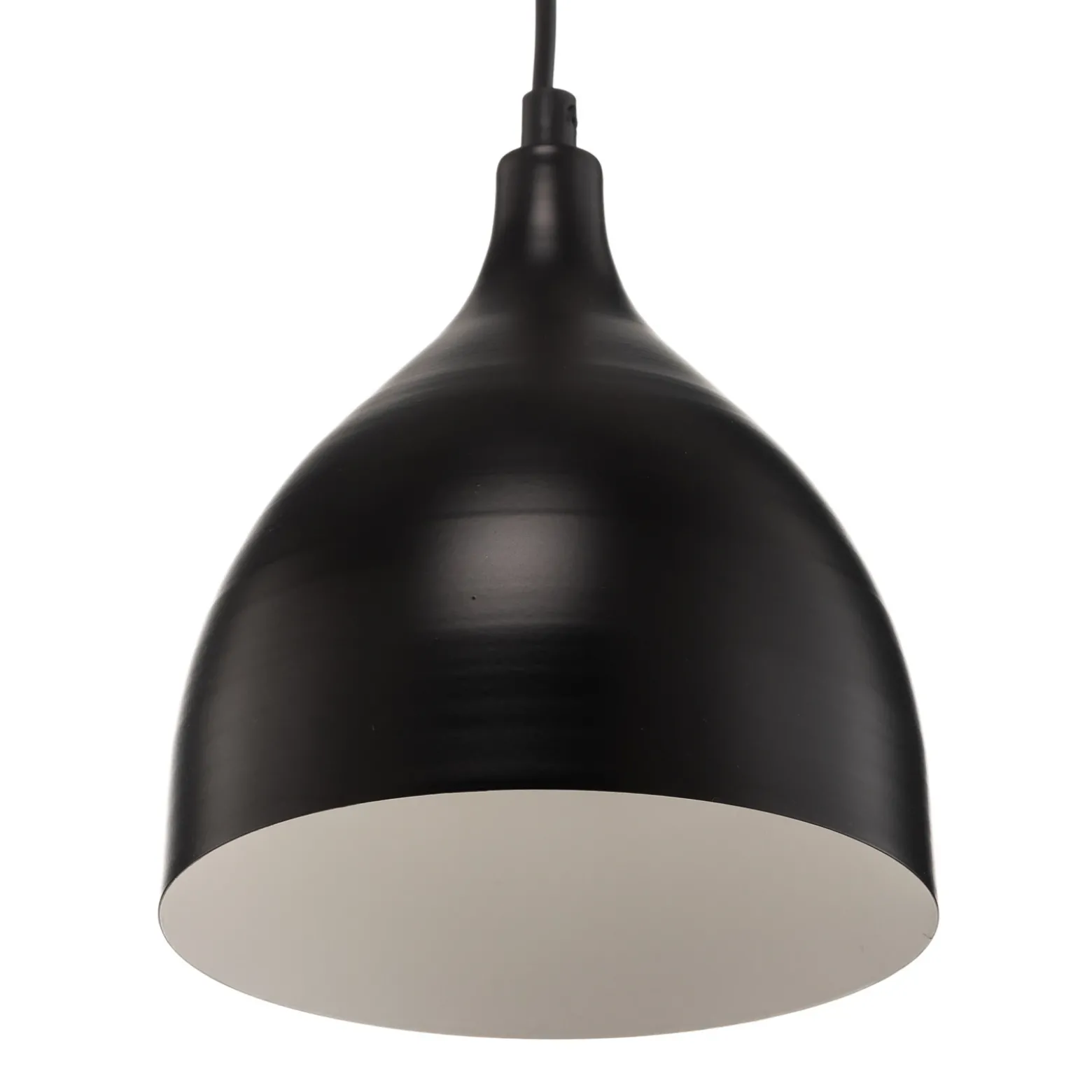 Lámpara colgante Nanu de metal negro con 2 luces