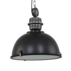 Lámpara colgante negra industrial Bikkel L02