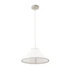 Lámpara colgante Nola Whitt, blanca, de papel, Ø 39 cm, E27