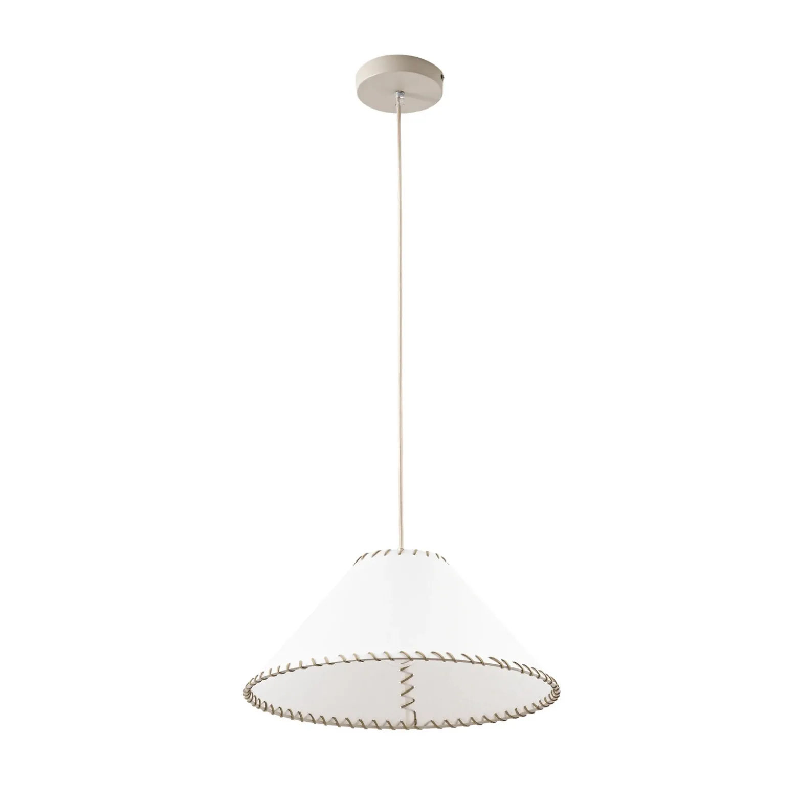 Lámpara colgante Nola Whitt, blanca, de papel, Ø 39 cm, E27
