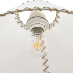 Lámpara colgante Nola Whitt, blanca, de papel, Ø 39 cm, E27