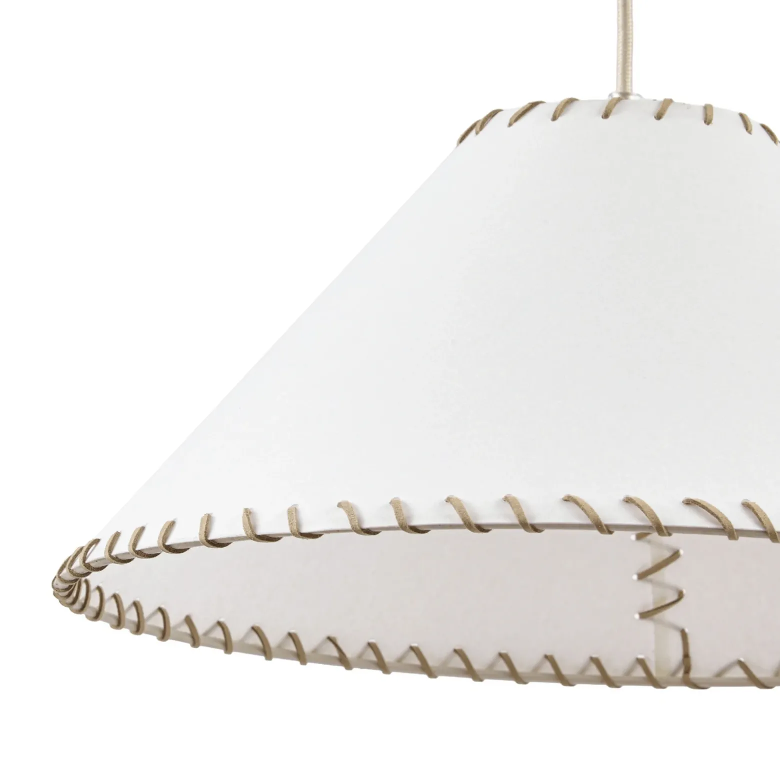 Lámpara colgante Nola Whitt, blanca, de papel, Ø 39 cm, E27