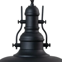 Lámpara colgante Nota, negra, Ø 31 cm, metal, E27