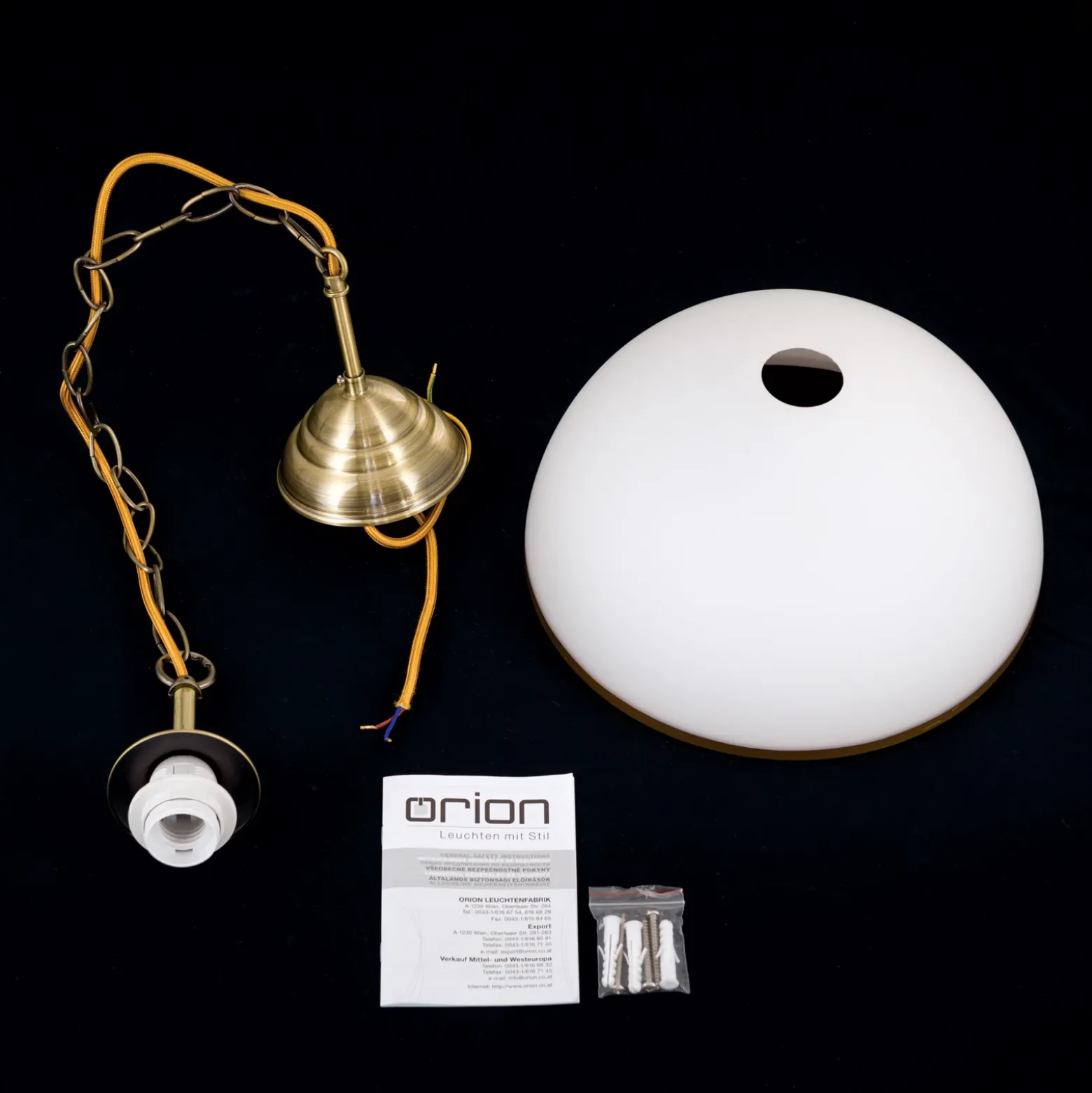Lámpara colgante Old Lamp suspensión cadena, 1 luz
