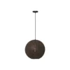Lámpara colgante Oronero, Ø 30 cm, negro/oro, metal
