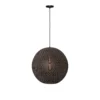 Lámpara colgante Oronero, Ø 50 cm, negro/oro, metal