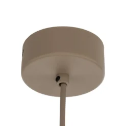 Lámpara colgante Oslo, color arena, metal, Ø 34 cm, E27