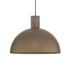 Lámpara colgante Oslo, color arena, metal, Ø 34 cm, E27