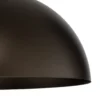 Lámpara colgante Oslo, marrón, metal, Ø 34 cm, E27