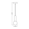 Lámpara colgante OSRAM Decor Concrete Mic, amarilla, hormigón, G9