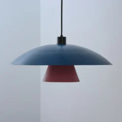 Lámpara colgante OSRAM Decor Flying Mushroom azul/rosa, acero, E27