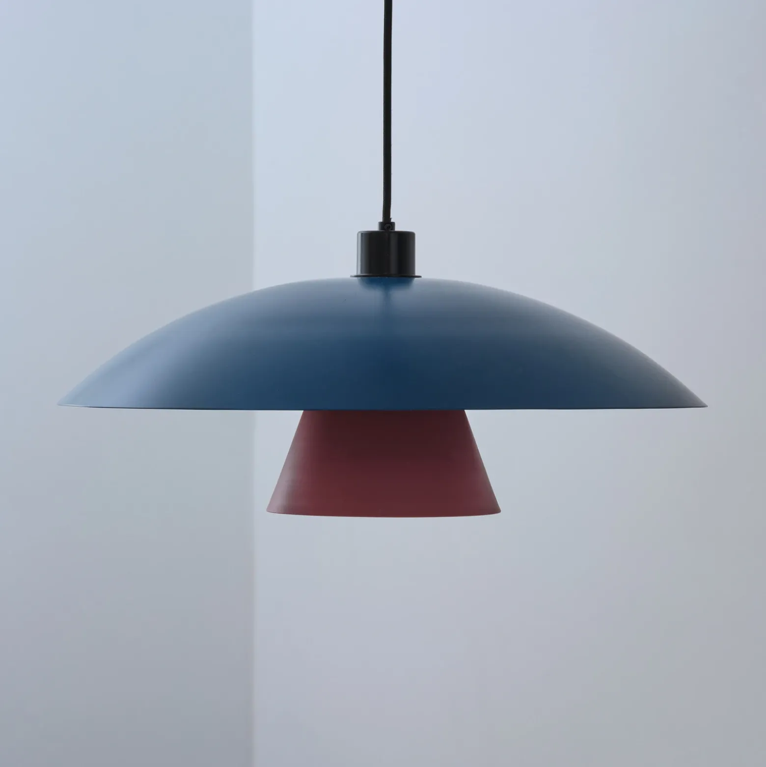 Lámpara colgante OSRAM Decor Flying Mushroom azul/rosa, acero, E27