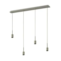 Lámpara colgante OSRAM Decor Needle Linear beige, acero, 4 luces E27