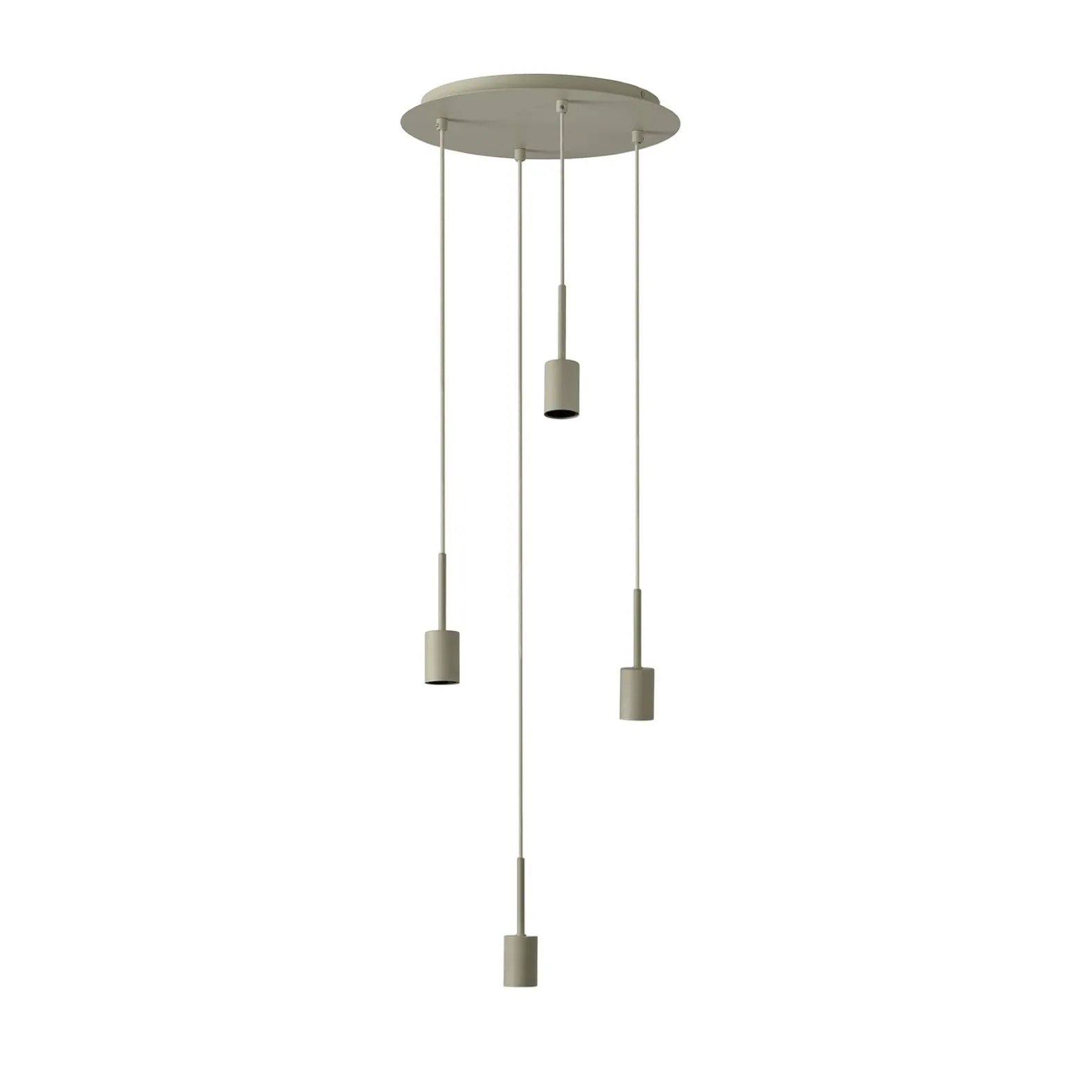 Lámpara colgante OSRAM Decor Needle Plate beige, acero, 4 luces, E27
