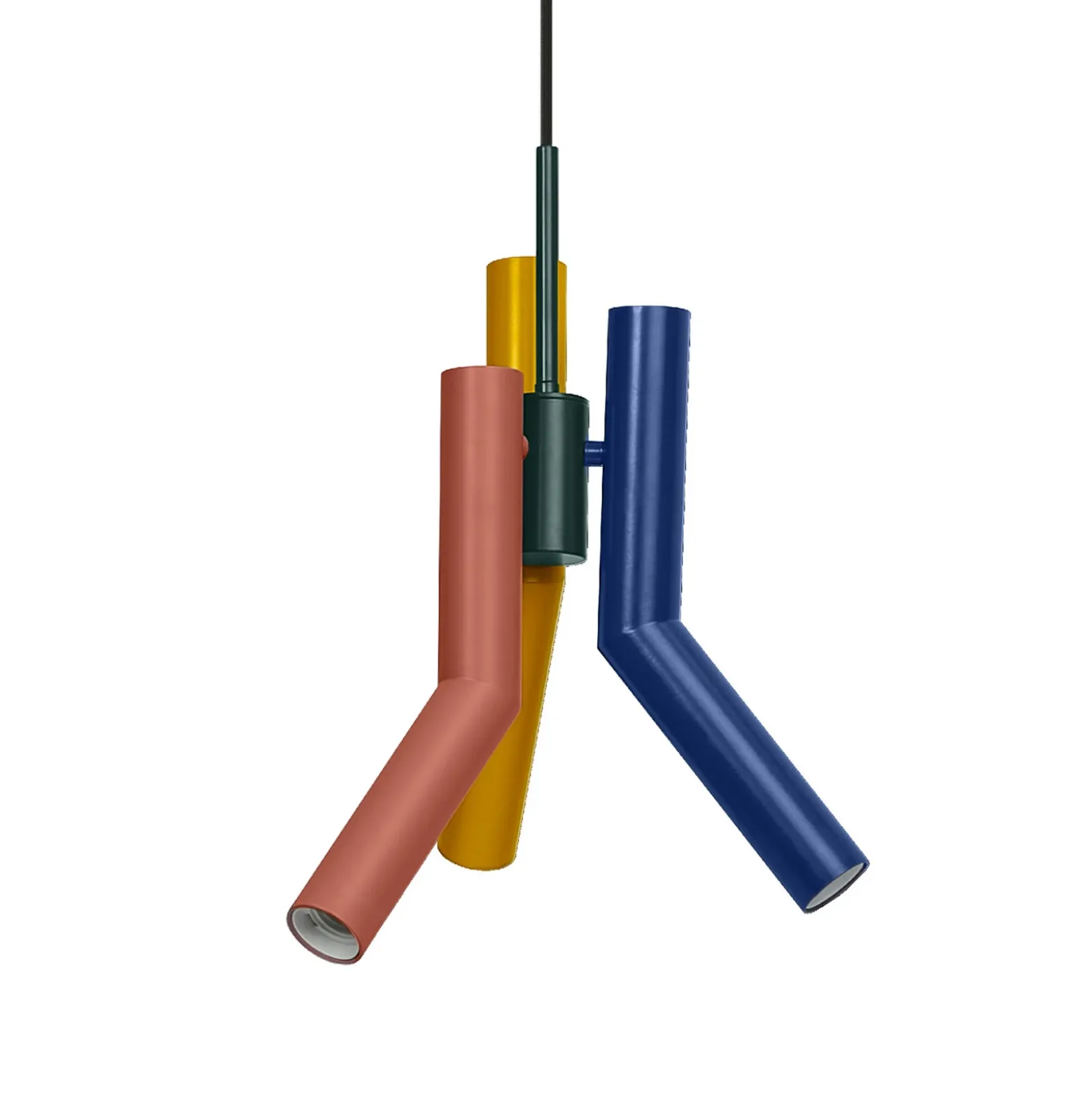 Lámpara colgante OSRAM Decor Straw, 3 luces, acero, multicolor, E27