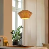 Lámpara colgante OSRAM Decor Stripes Ø 30,5 cm, beige, textil, E27