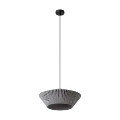 Lámpara colgante OSRAM Decor Stripes Ø 40,5 cm, gris, textil, E27