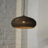 Lámpara colgante OSRAM DROP, marrón, Ø 40 cm, cartón ondulado, E27