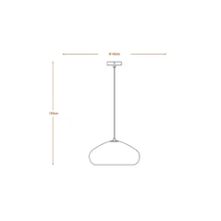 Lámpara colgante OSRAM DROP, marrón, Ø 40 cm, cartón ondulado, E27