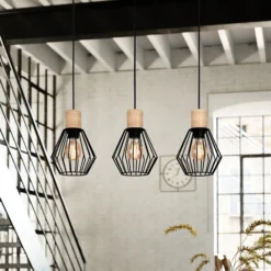 Lámpara colgante Palmorla, alargado, 3 luces