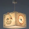 Lámpara colgante para habitación infantil PIRATES de Dalber, blanco/gris