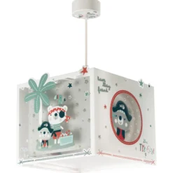 Lámpara colgante para habitación infantil PIRATES de Dalber, blanco/gris