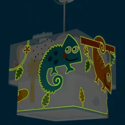 Lámpara colgante para habitación infantil HAPPY JUNGLE de Dalber, multicolor