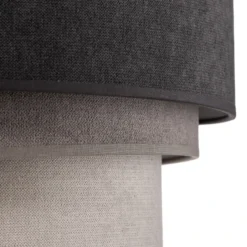Lámpara colgante Pastell Trio gris oscuro/gris/gris claro