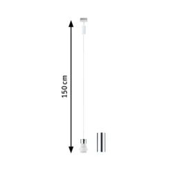 Lámpara colgante Paulmann URail 2Easy, blanco señal, metal, E27