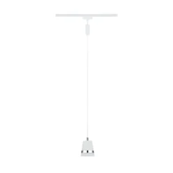 Lámpara colgante Paulmann URail Cone, blanco señal, GU10
