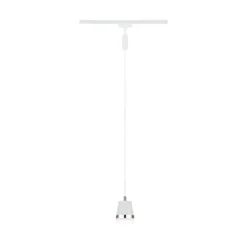 Lámpara colgante Paulmann URail Cone, blanco señal, GU10