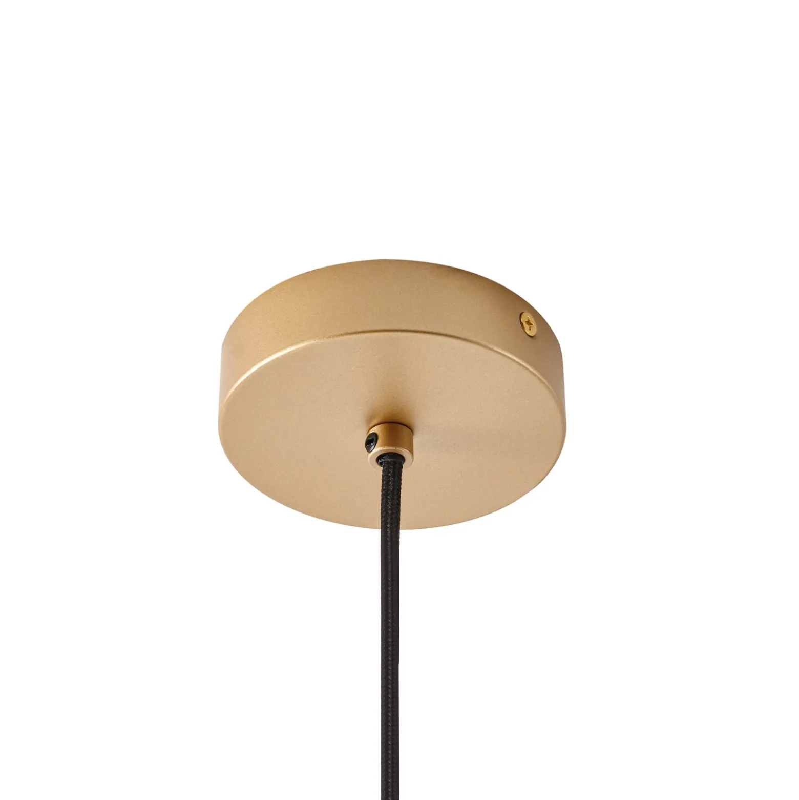 Lámpara colgante Peyton de Lucande, 10 luces, dorado/blanco, cristal