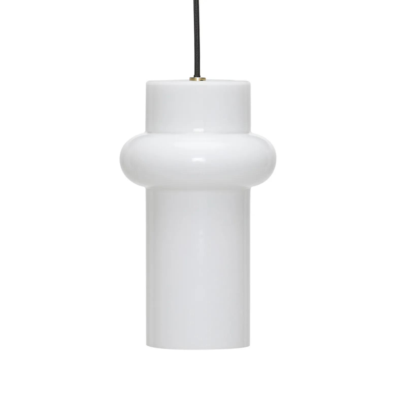 Lámpara colgante Pilule Up, blanco brillante, Ø 15 cm, cristal
