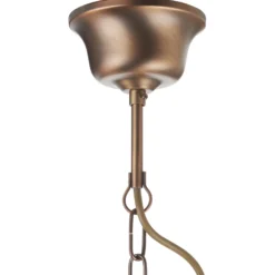 Lámpara colgante Pimpernel, Ø 23 cm, bronce, cristal transparente