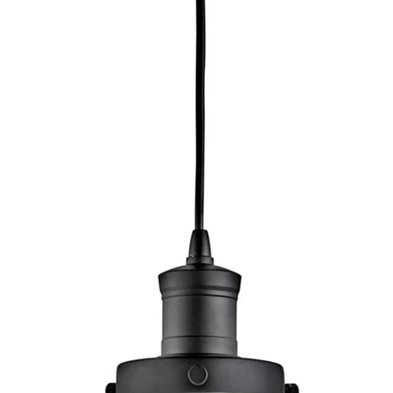 Lámpara colgante pirámide, negra/clara, cristal, Ø 29 cm, E27