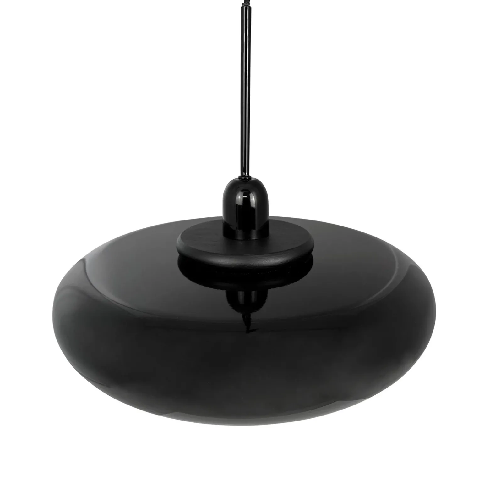 Lámpara colgante Planet de Dyberg Larsen, negra, Ø 40 cm, metal