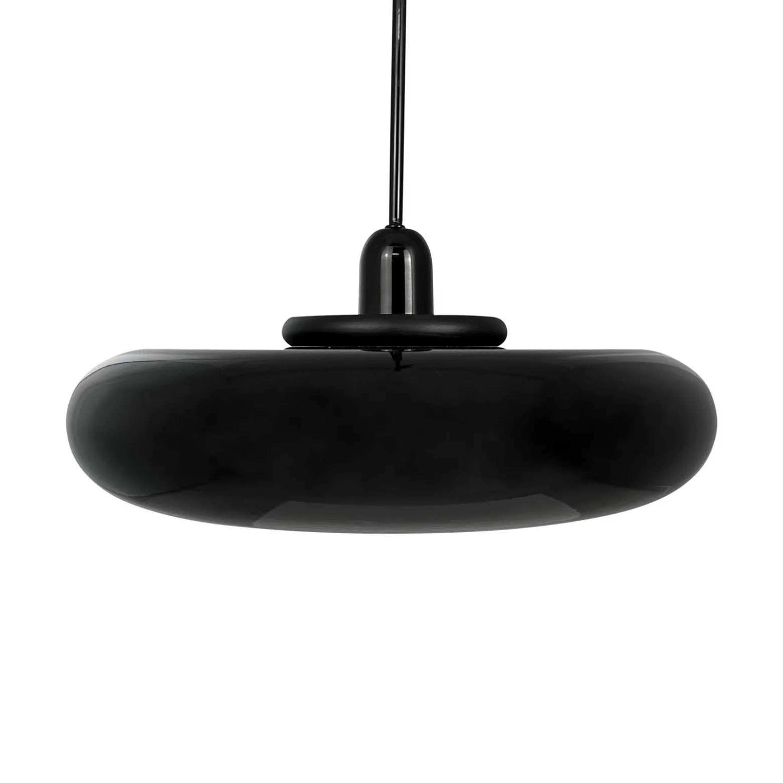 Lámpara colgante Planet de Dyberg Larsen, negra, Ø 40 cm, metal