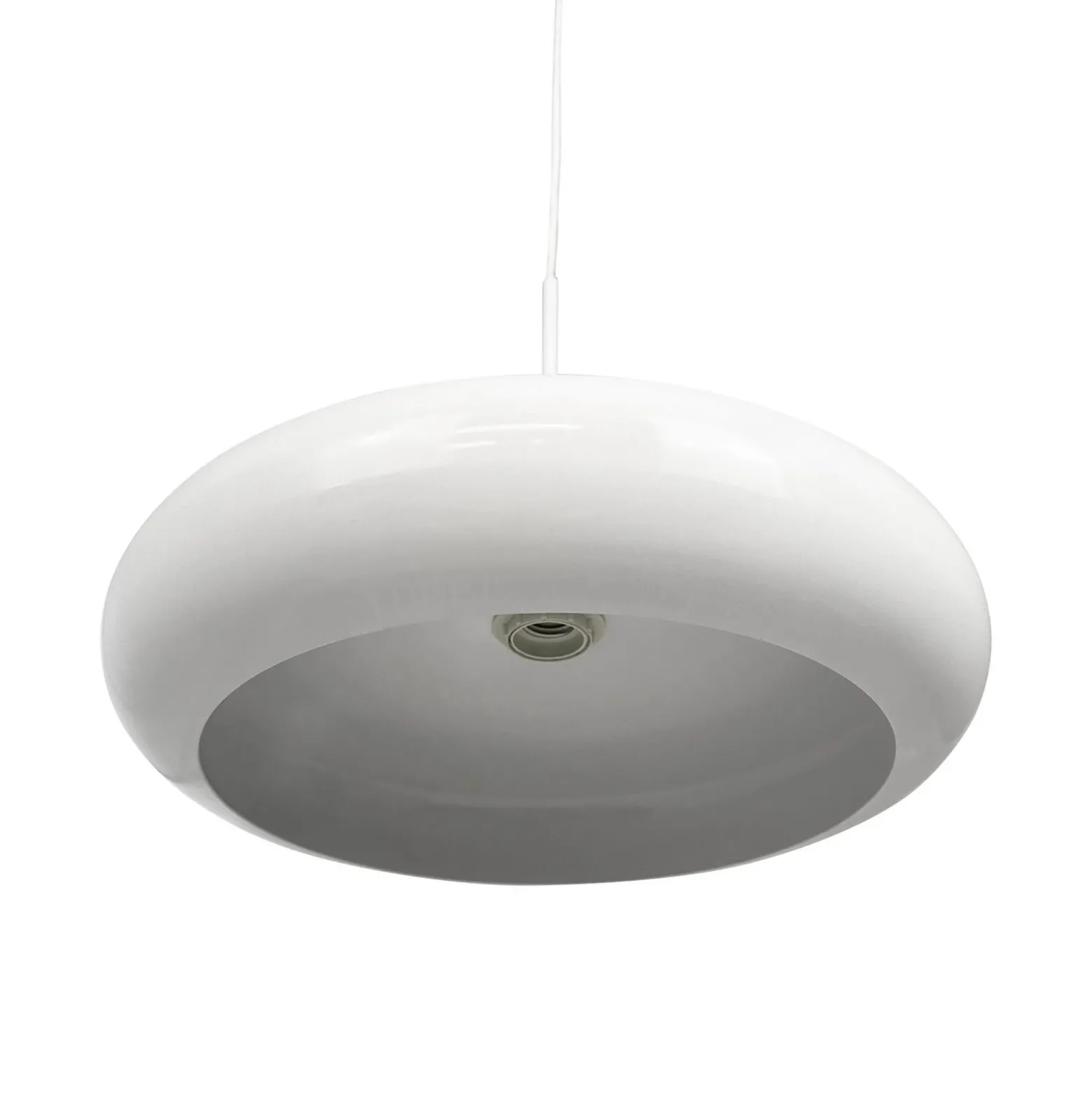 Lámpara colgante Planet de Dyberg Larsen, blanca, Ø 40 cm, metal