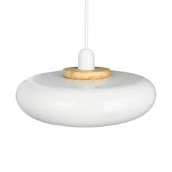 Lámpara colgante Planet de Dyberg Larsen, blanca, Ø 40 cm, metal